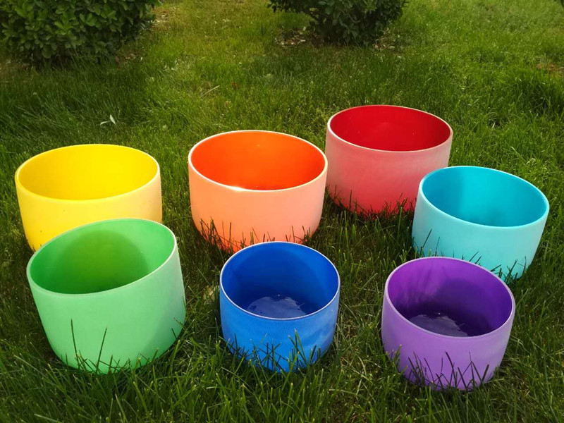 Color Frosted Singing bowl